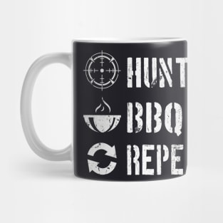 Hunt barbeque repeat Griller Hunter Gift Mug